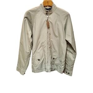 Lands End Kids Beige Windbreaker‎ Size XL 18-20 NWT Zipper Front